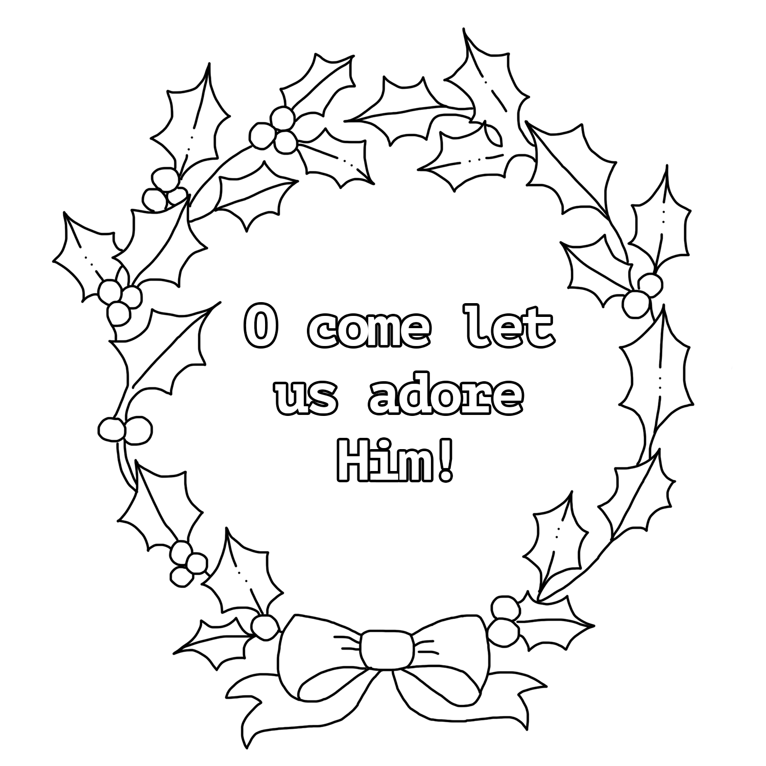 Christmas Coloring Pages with Bible Verse - Underbart skapad