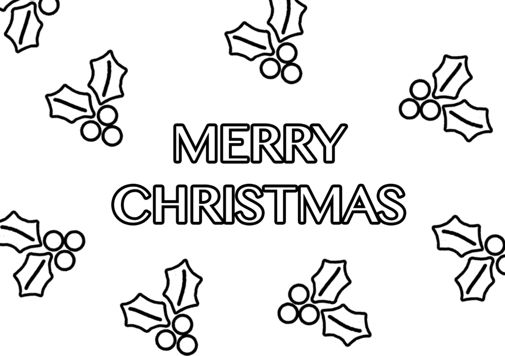 Christmas Coloring Pages - DIY Christmas Cards - FREE Download ...