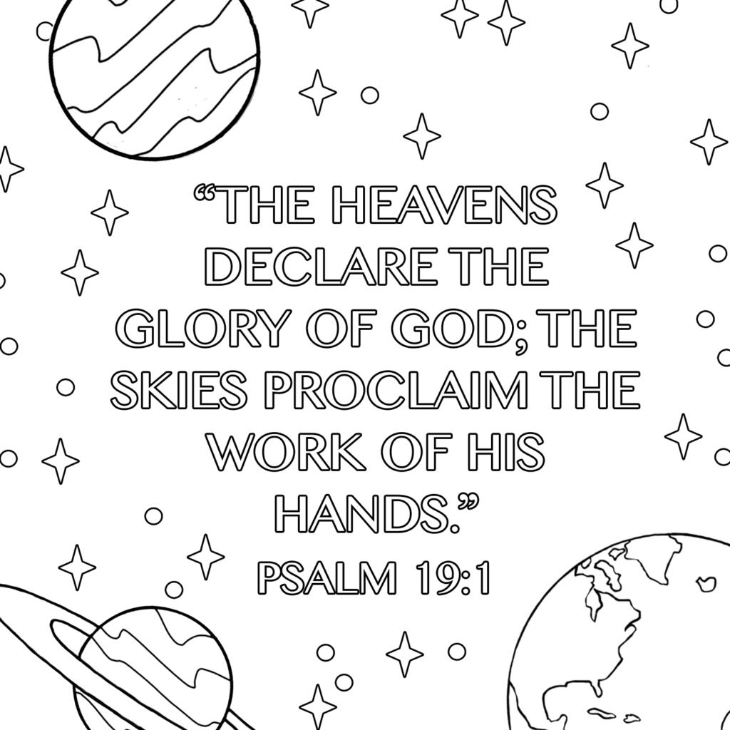 Space coloring pages genesis 1 1 free download underbart skapad