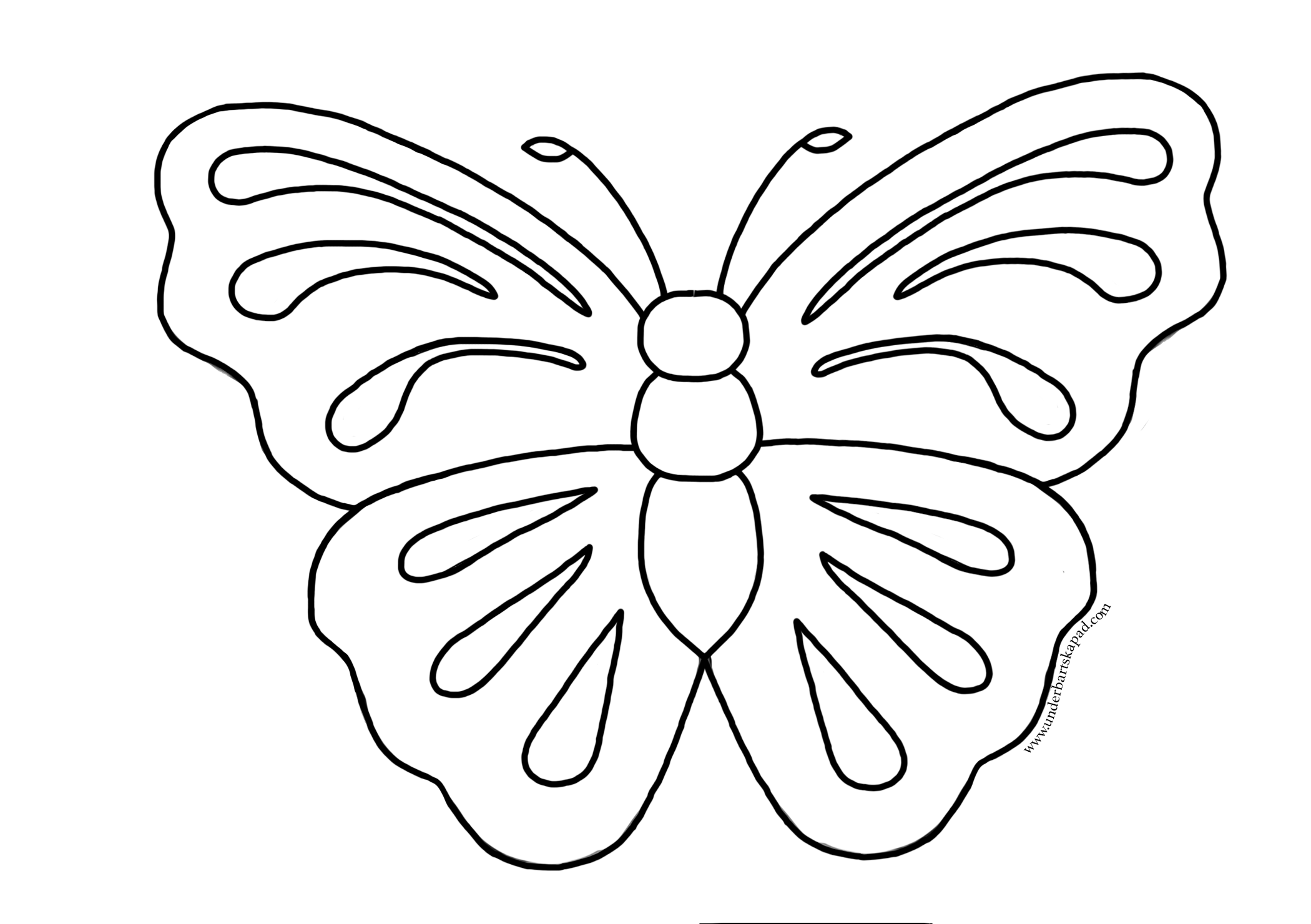 Butterfly Coloring Pages - FREE Download - Underbart skapad