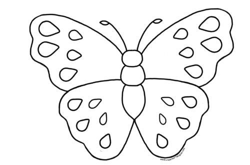 Butterfly and Flower Coloring Pages - FREE Printable - Underbart skapad
