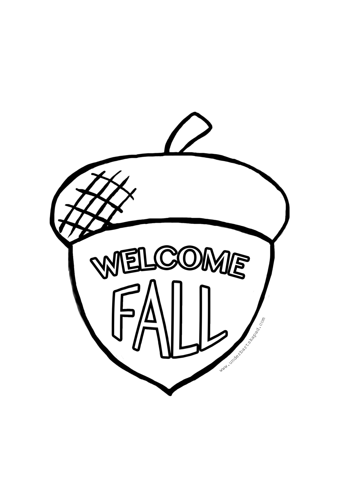 Free Printable Fall Coloring Sheets - Underbart skapad